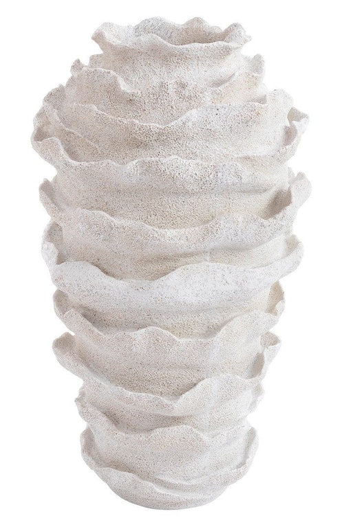 Bizzotto Vaso decorativo Pavo Alto Bianco