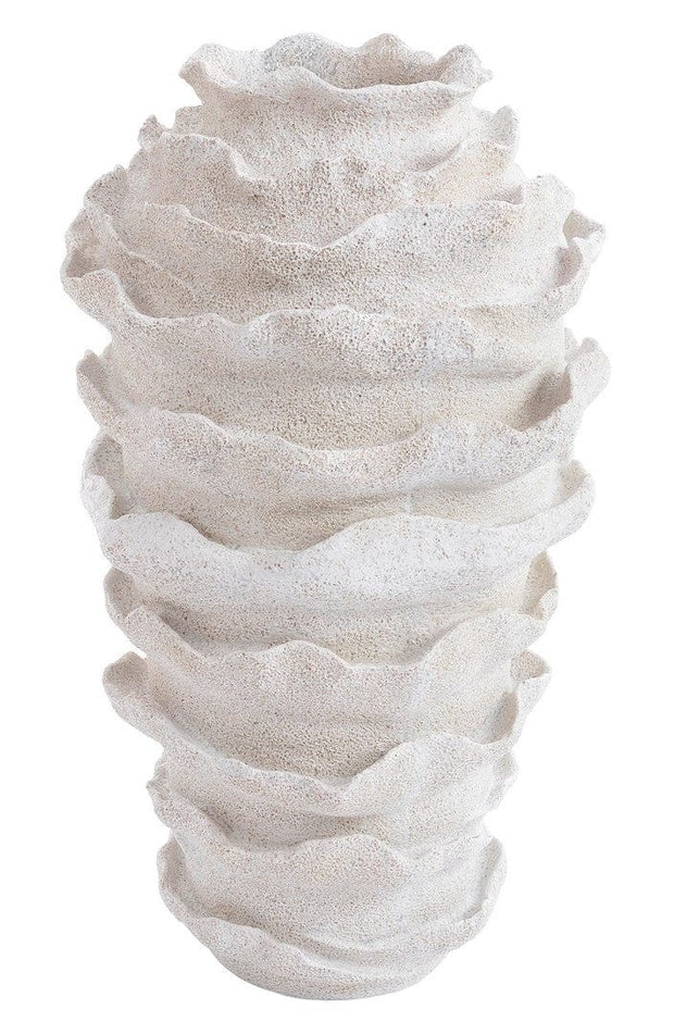 Bizzotto Vaso decorativo Pavo Alto Bianco