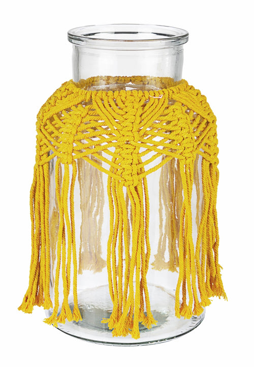 Bizzotto Vaso decorativo Peruvian Giallo