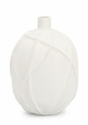 Bizzotto Vaso decorativo Ridged L Bianco