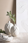 Bizzotto Vaso decorativo Ridged L Bianco