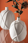 Bizzotto Vaso decorativo Ridged S Bianco