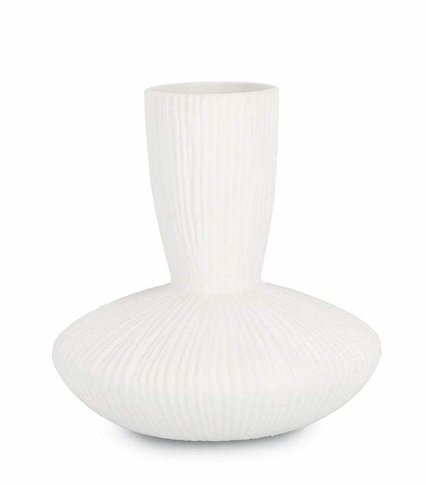 Bizzotto Vaso decorativo Striped A Bianco