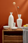 Bizzotto Vaso decorativo Striped A Bianco