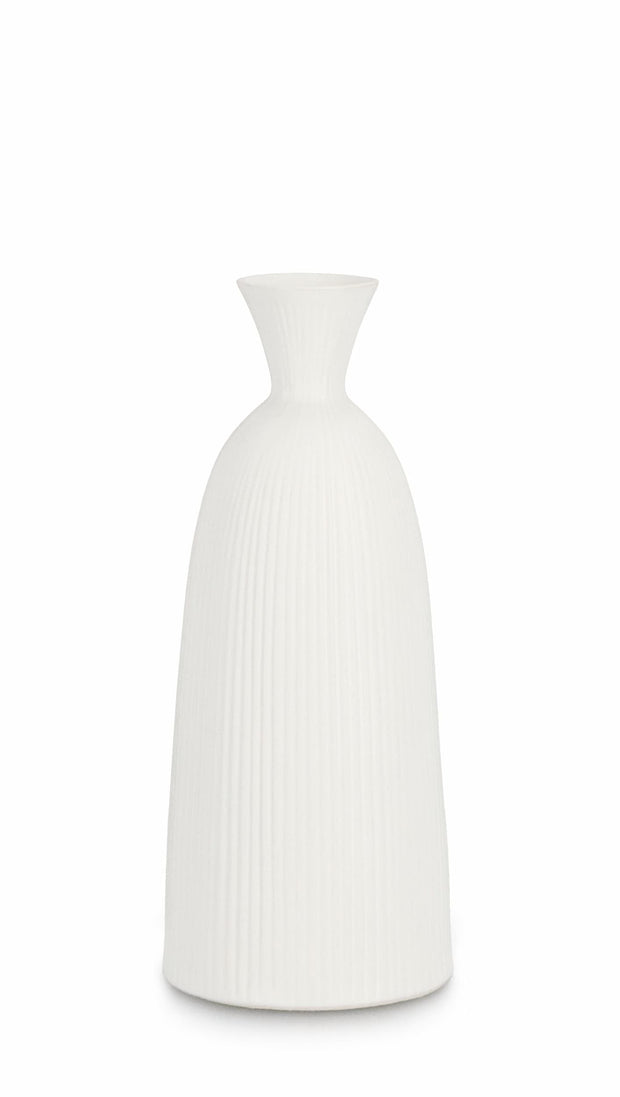 Bizzotto Vaso decorativo Striped C Bianco