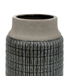 Vaso decorativo Tian Relief Grigio (1)