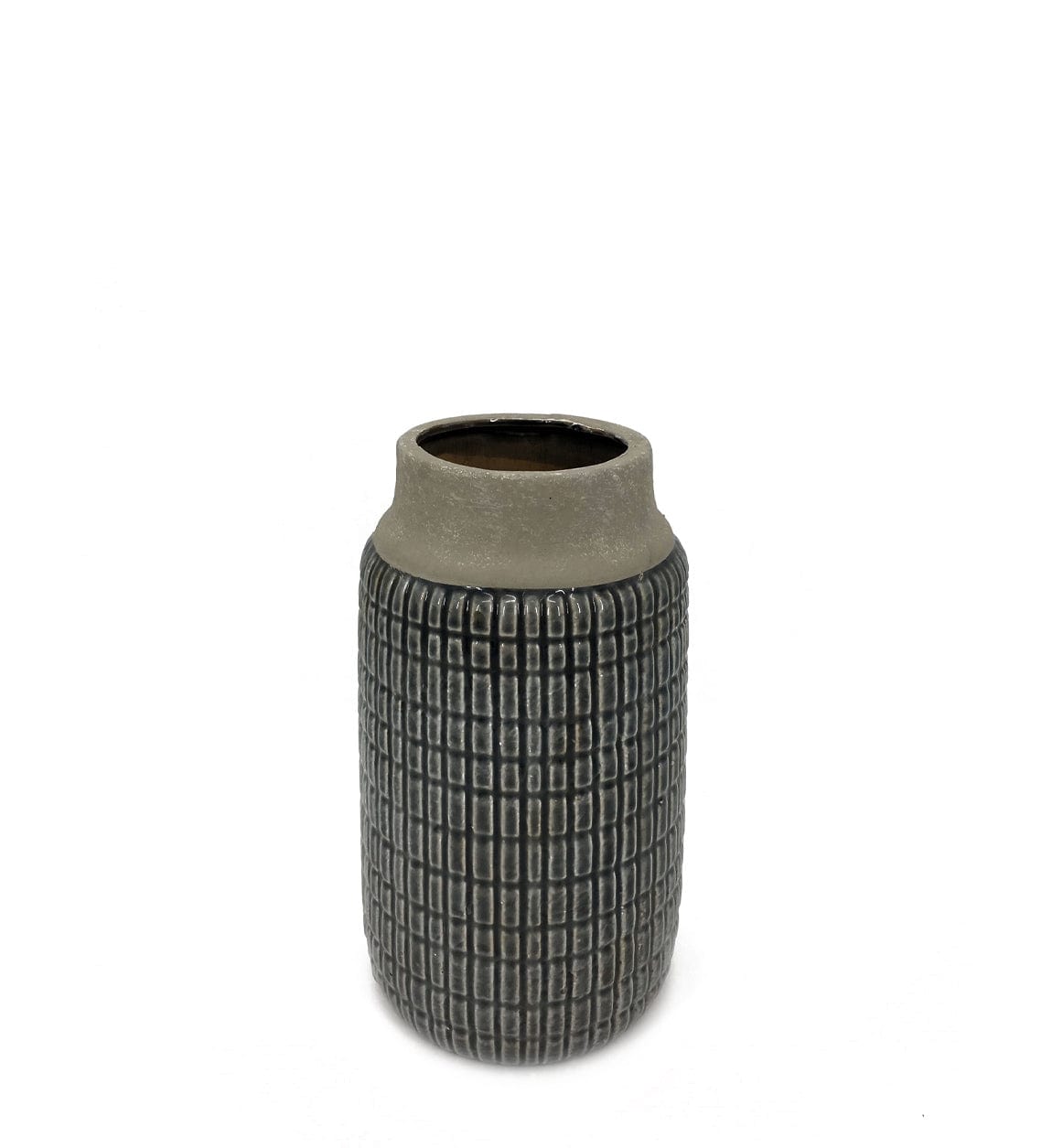 Vaso decorativo Tian Relief Piccola Grigio