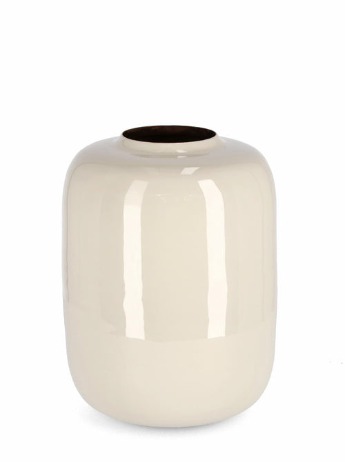 Bizzotto Vaso decorativo Velma Round L Beige