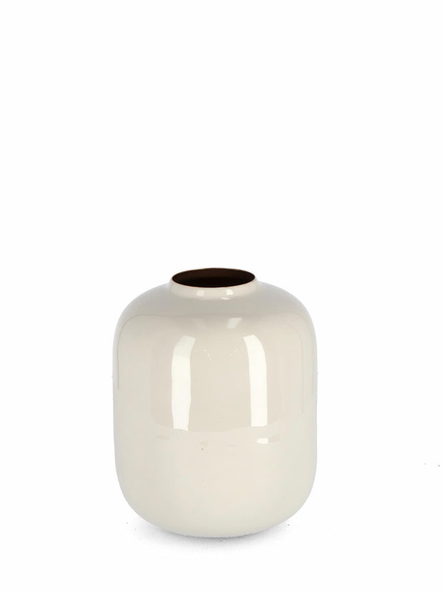Bizzotto Vaso decorativo Velma Round S Beige