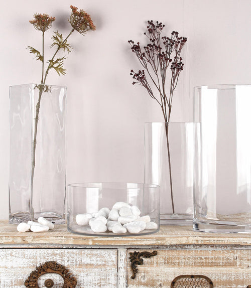 Bizzotto Vaso decorativo Venice Oval S Trasparente