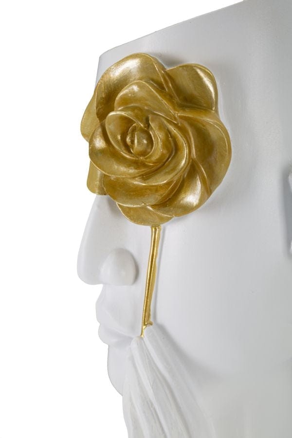 Vaso Face C/Fiore cm 14x13x27 (3)