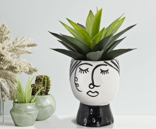 Vaso Pot Face cm Ø 14x18,2