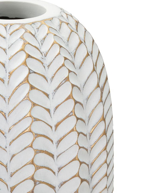 Vaso Resina Leaf cm Ø 18,5x46 (1)