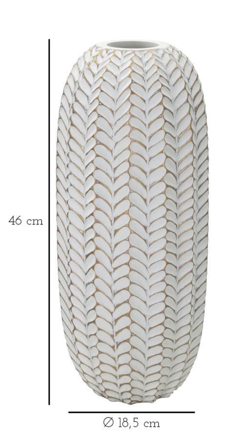 Vaso Resina Leaf cm Ø 18,5x46 (5)