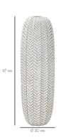 Vaso Resina Leaf cm Ø 20x67 (5)