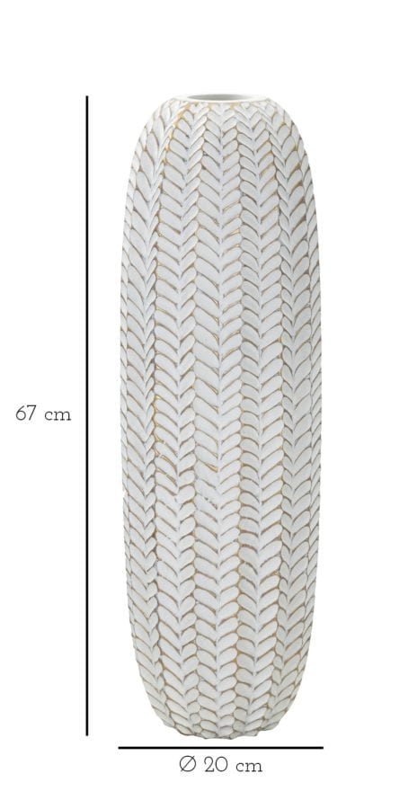 Vaso Resina Leaf cm Ø 20x67 (5)