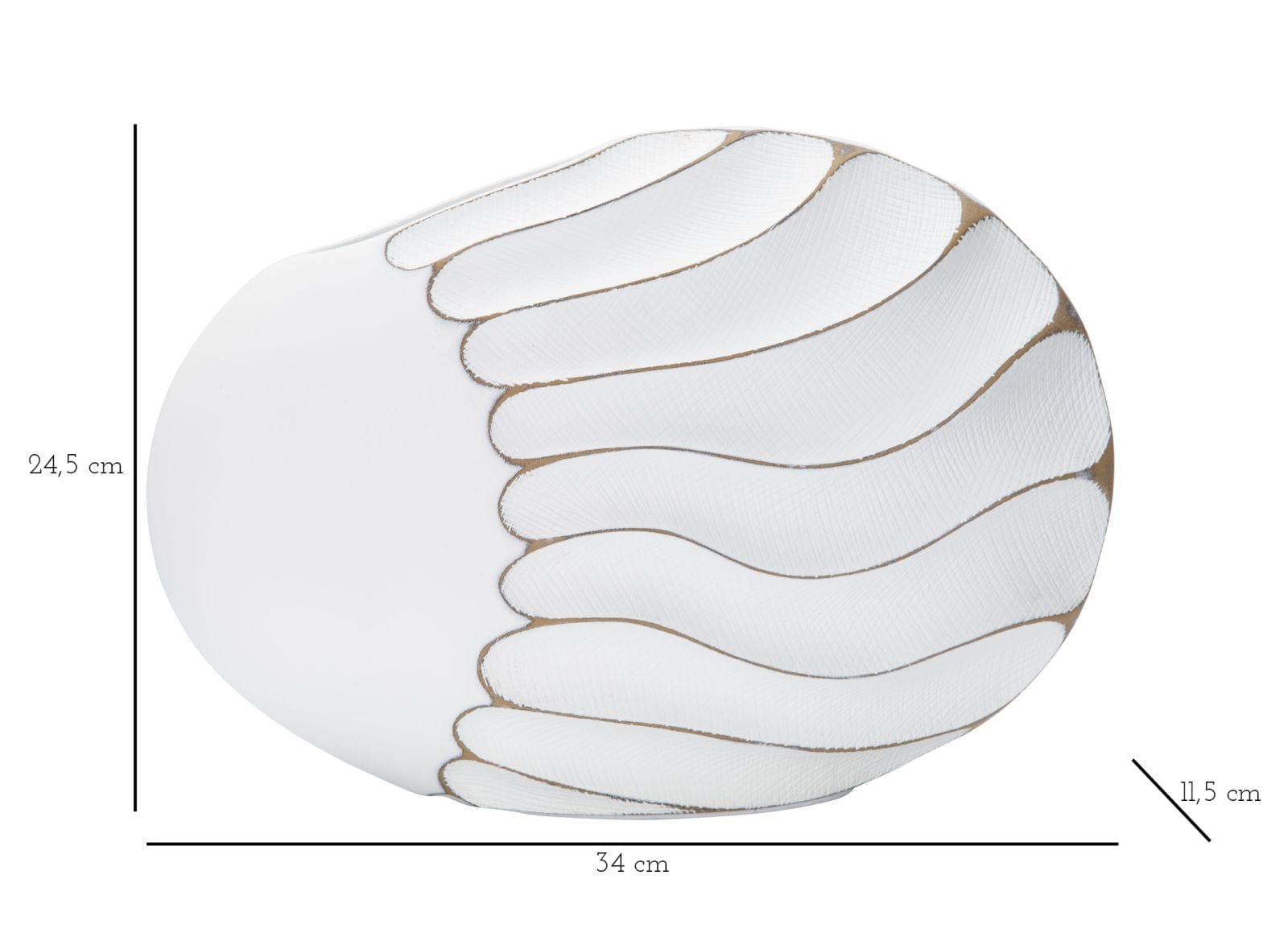 Vaso Resina Lines cm 34x11,5x24,5 (6)