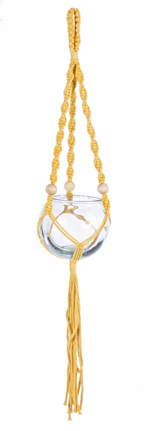 Bizzotto Vaso sospeso per piante Peruvian Giallo