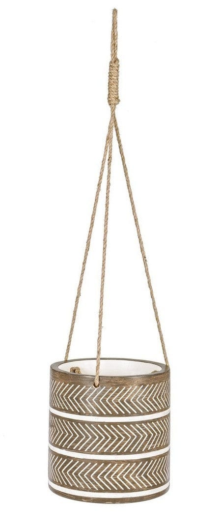 Bizzotto Vaso sospeso per piante Signal Round Naturale