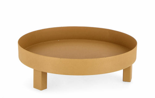 Bizzotto Vassoio decorative Lagynos Round Giallo