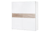 Venetia 01 Bianco / Rovere Sonoma, l183xL60xH202 cm