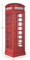 Bizzotto Vetrina con 1 anta Cabin Rosso