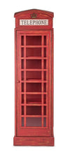 Bizzotto Vetrina con 1 anta Cabin Rosso