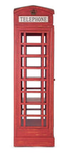 Bizzotto Vetrina con 1 anta Cabin Rosso