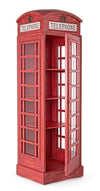 Bizzotto Vetrina con 1 anta Cabin Rosso