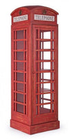 Bizzotto Vetrina con 1 anta Cabin Rosso