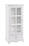 Bizzotto Vetrina con 1 cassetto e 1 anta Cabinet H114 Bianco