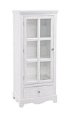 Bizzotto Vetrina con 1 cassetto e 1 anta Cabinet H114 Bianco
