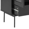 Actona Vetrina con 1 cassetto e 2 ante Angus Nero