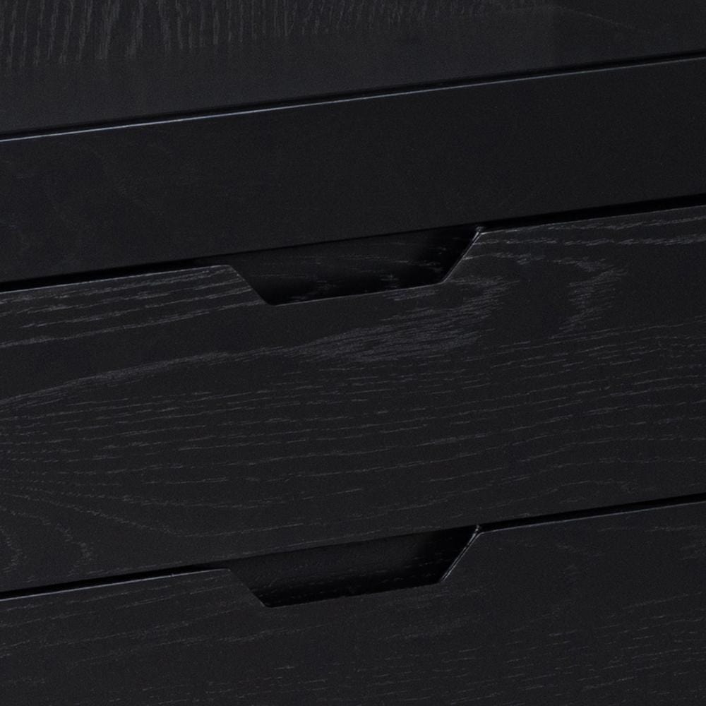 Actona Vetrina con 2 cassetti e 1 anta A-Line Nero