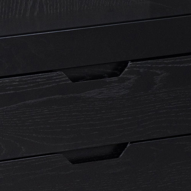 Actona Vetrina con 2 cassetti e 1 anta A-Line Nero