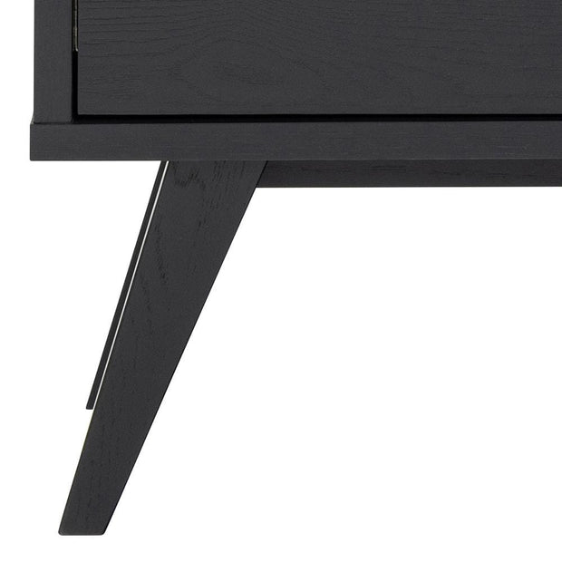 Actona Vetrina con 2 cassetti e 1 anta A-Line Nero