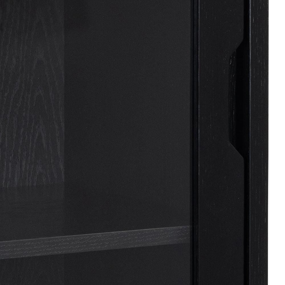Actona Vetrina con 2 cassetti e 1 anta A-Line Nero