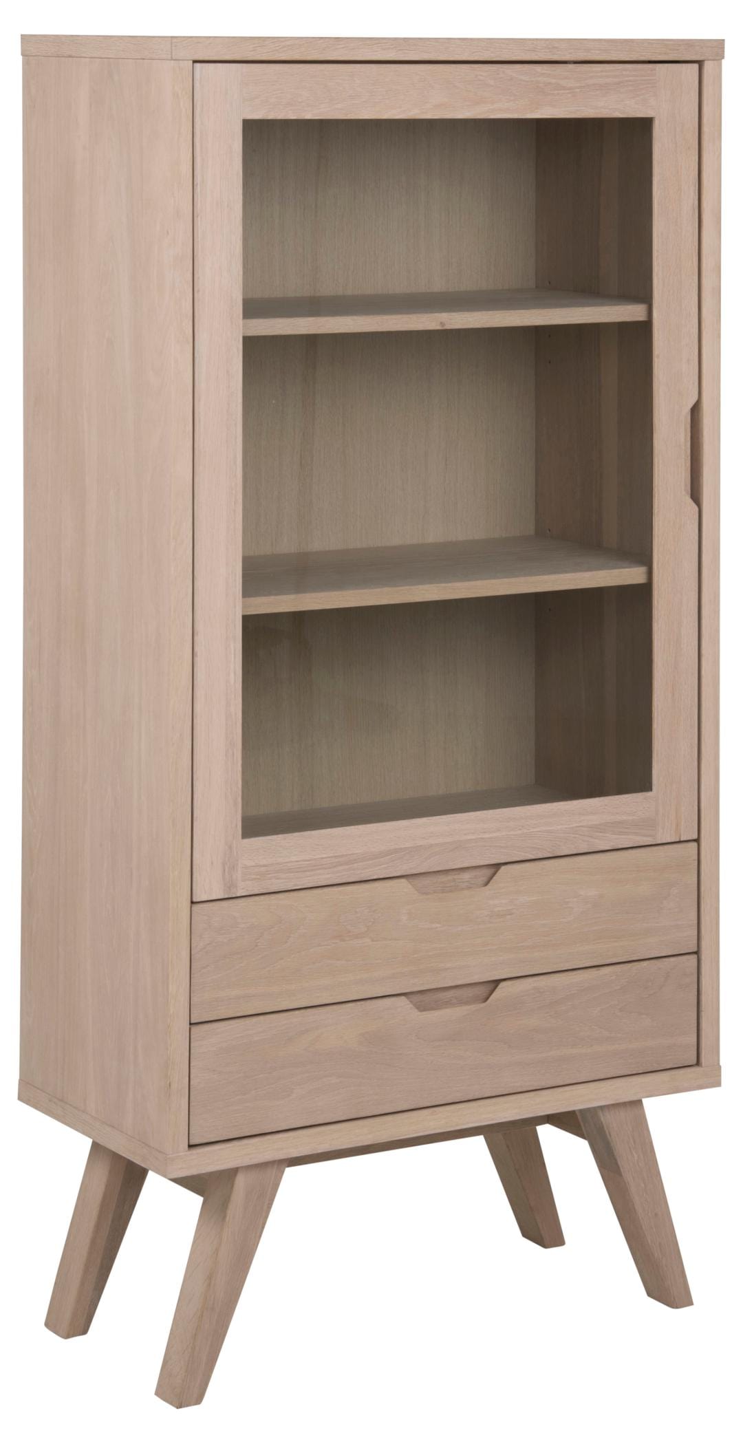 Actona Vetrina con 2 cassetti e 1 anta A-Line Quercia