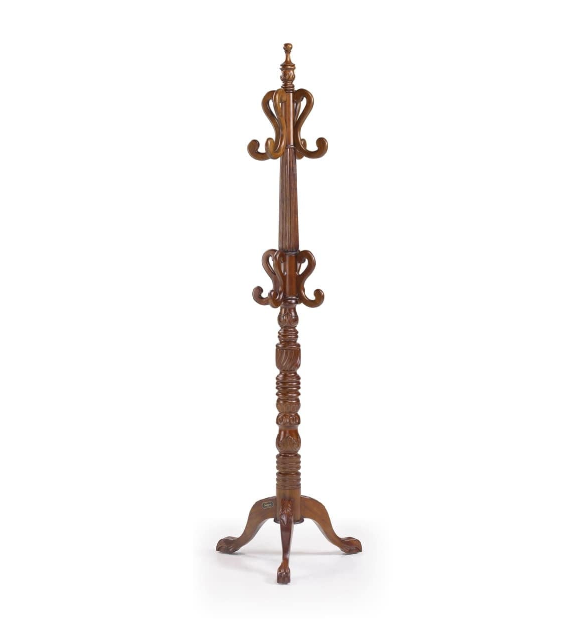 Appendiabiti da terra in legno Vintage Noce