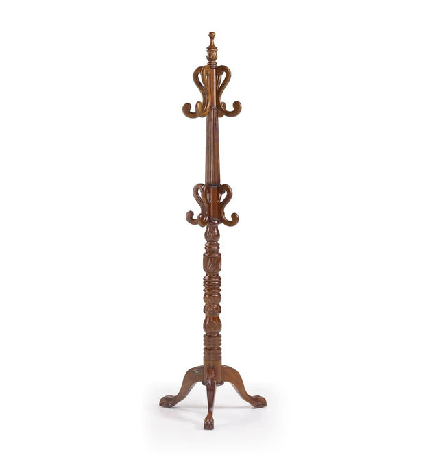 Appendiabiti da terra in legno Vintage Noce