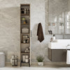Armadietto bagno alto con 1 anta Vogue VE3-CV Marrone (2)