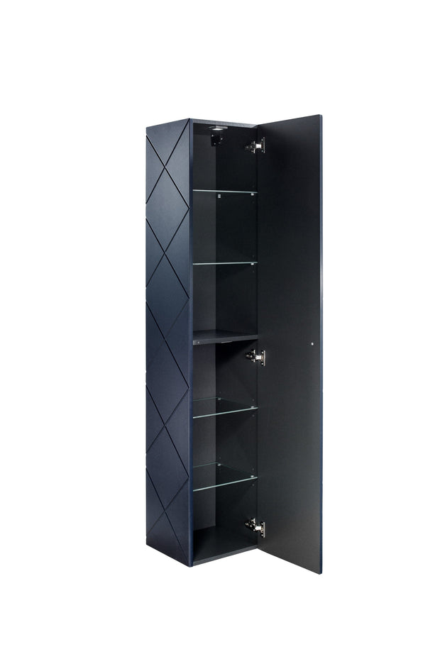 Comad Armadietto sospeso bagno alto con 1 anta Elegance Blu