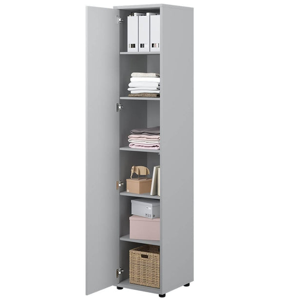 Lenart Armadio a 1 anta battente BC21 Grigio Opaco