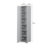 Lenart Armadio a 1 anta battente BC21 Grigio Opaco