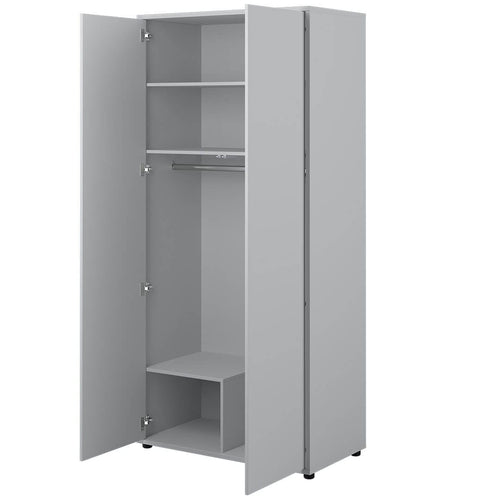 Lenart Armadio a 2 ante battenti BC20 Grigio Opaco