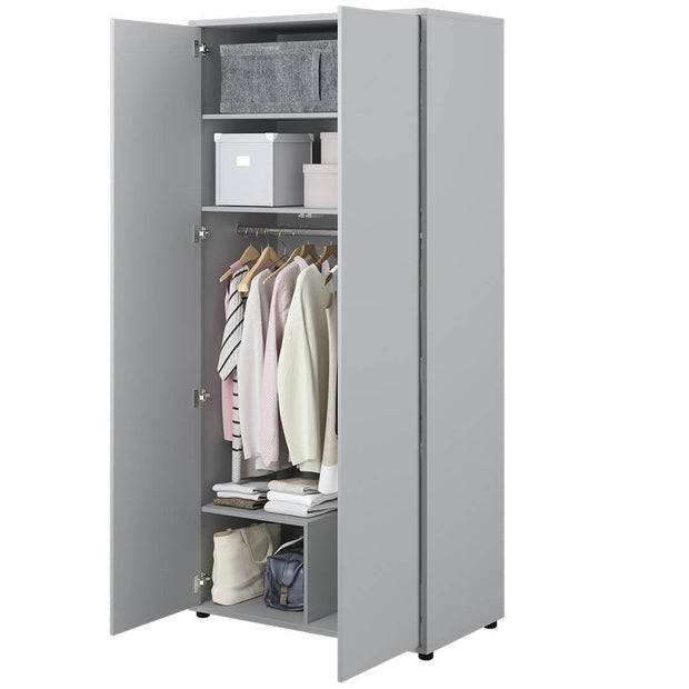 Lenart Armadio a 2 ante battenti BC20 Grigio Opaco