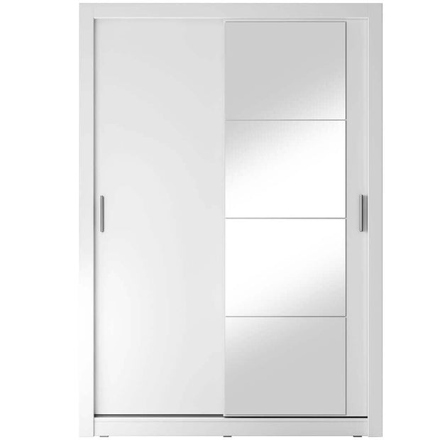 Lenart Armadio a 2 ante scorrevoli e specchio Arti 04 Bianco Opaco