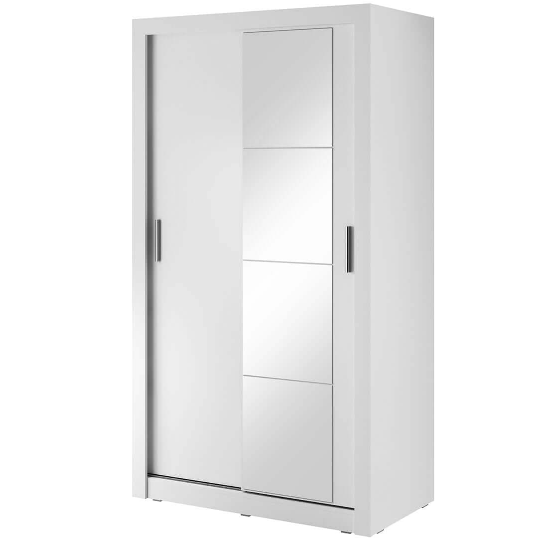 Lenart Armadio a 2 ante scorrevoli e specchio Arti 06 Bianco Opaco