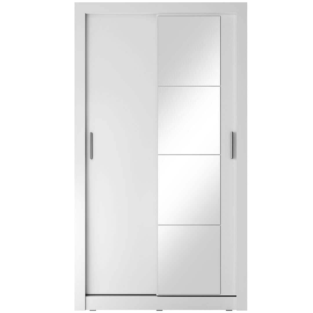 Lenart Armadio a 2 ante scorrevoli e specchio Arti 06 Bianco Opaco