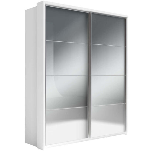 Lenart Armadio a 2 ante scorrevoli e specchio Arti 17 Double Bianco Opaco